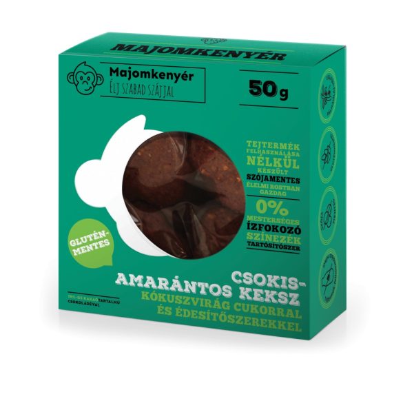 Affenbrot Amaranth-Schokokekse mit Kokosblütenzucker und Süßungsmitteln 50g