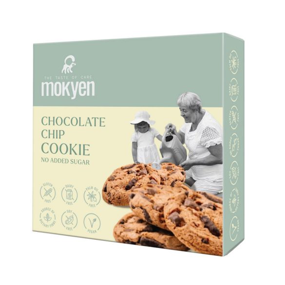 Mokyen Vegane Schoko Cookies Kekse 50 g mit Süßungsmitteln 