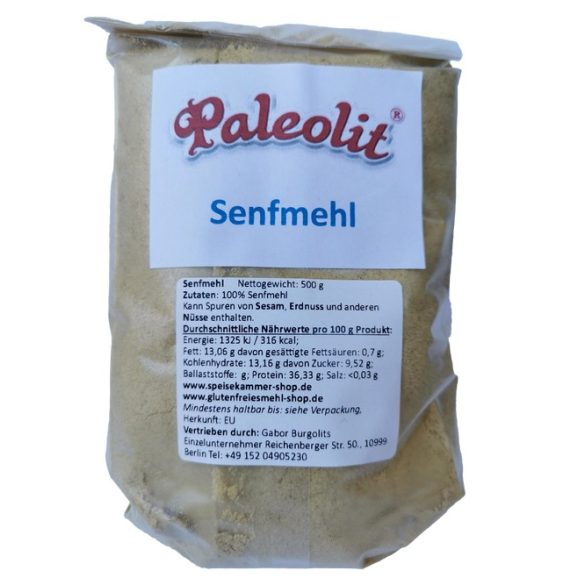 Paleolit Senfmehl teilentölt 500g glutenfrei