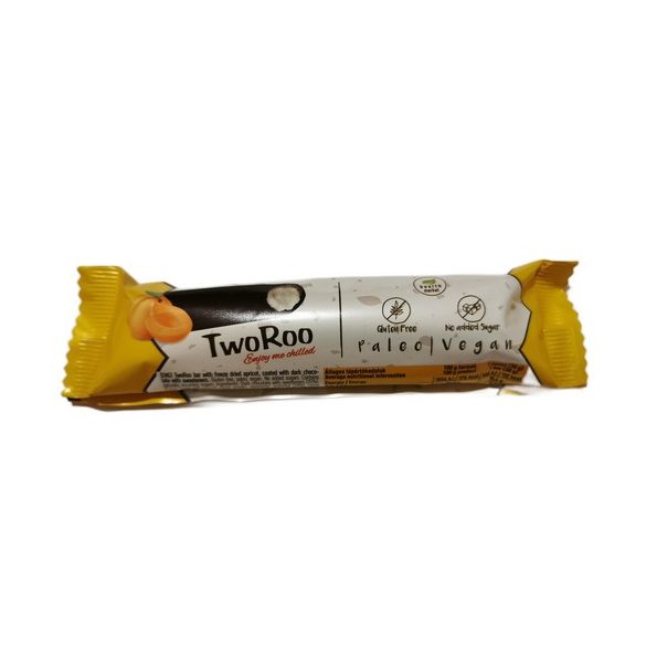 TwoRoo Zitronen-Vanille Quarkriegel mit Aprikosen 30g (vegan, paleo, ohne Zuckerzusatz) MHD:06.10.24