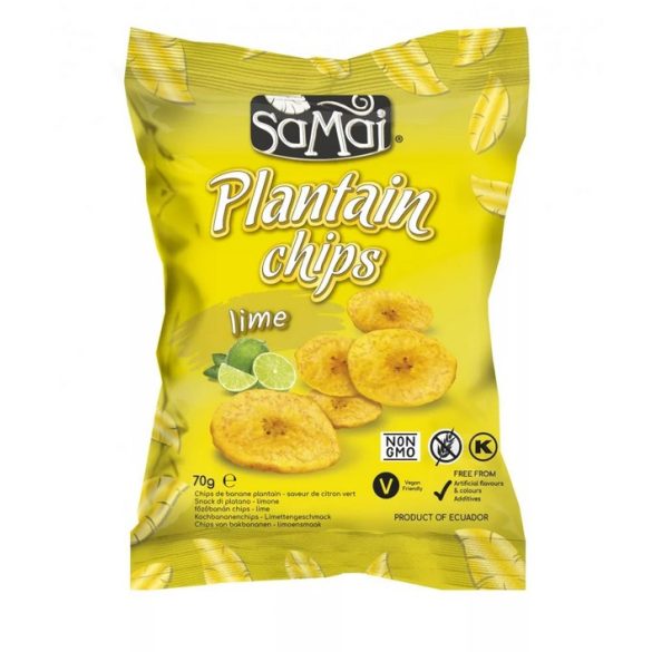 SAMAI Plantain Kochbanenen Chips 70g mit Lime und Meersalz 