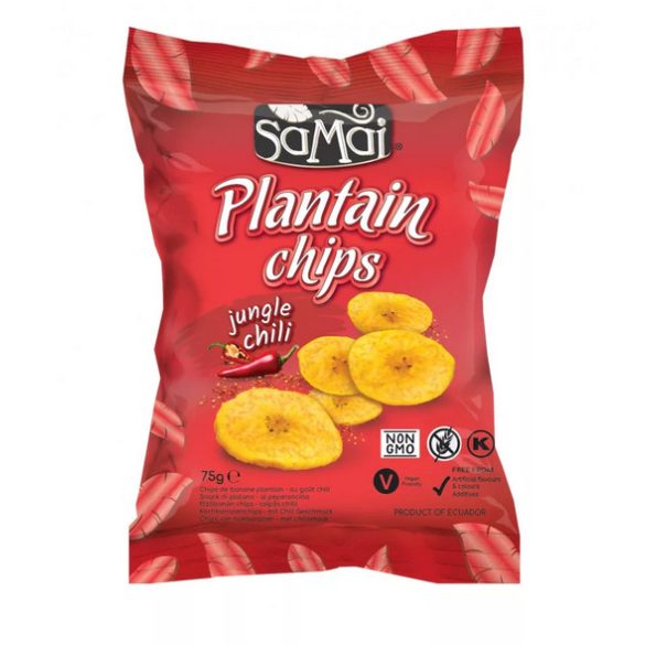 SAMAI Plantain Kochbanenen Chips 75g mit Chili und Meersalz 