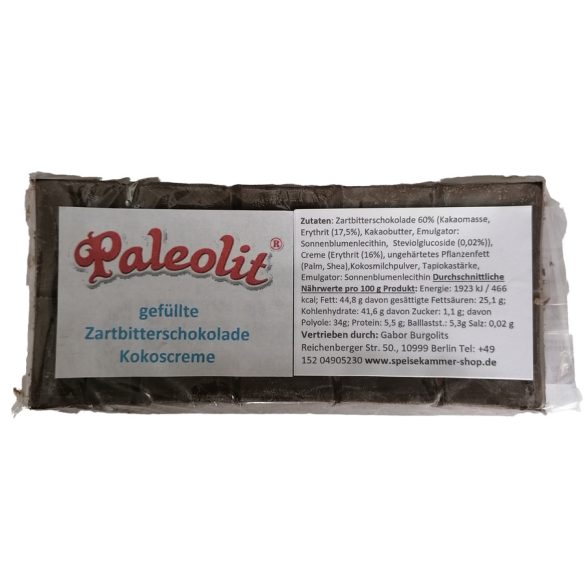 Paleolit gefüllte Zartbitterschokolade mit Kokoscreme 100g