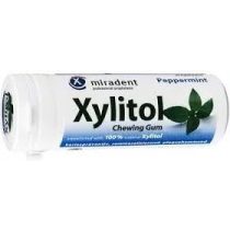   Xylitol miradent Zahnpflegekaugummi 30g mit Xylit Pfefferminz 30 St