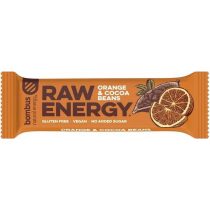 Bombus Raw Energy Riegel mit Orangen und Kakaobohnen 50g 