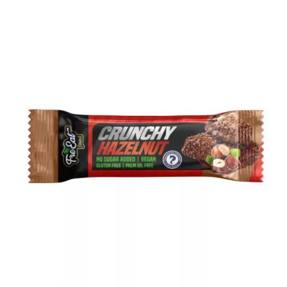 FreEat Crunchy Hazelnut Haselnuss-Schoko Riegel 30g (vegan, paleo, ohne Zuckerzusatz) 