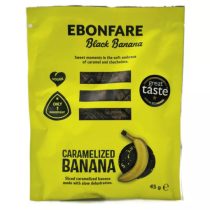    Ebonfare Black Banane getrocknete, karamellisierte Banane 45g 100% Frucht 