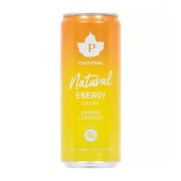 Puhdistamo Natural Energy Drink Orange Lemonade 330ml 