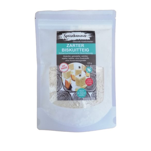 Speisekammer Zarter Biskuitteig Backmischung 125g (paleo, glutenfrei, maisfrei, sojafrei, kohlenhydratreduziert) 