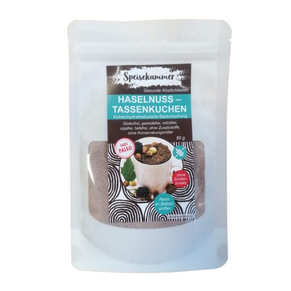 Speisekammer Haselnuss-Tassenkuchen Backmischung 50 G (Paleo, glutenfrei, maisfrei, sojafrei, kohlenhydratreduziert)