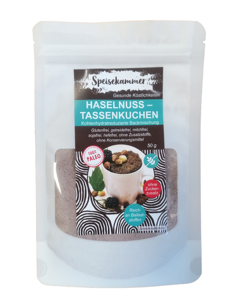 Haselnuss-Tassenkuchen Backmischung | Speisekammer-Shop