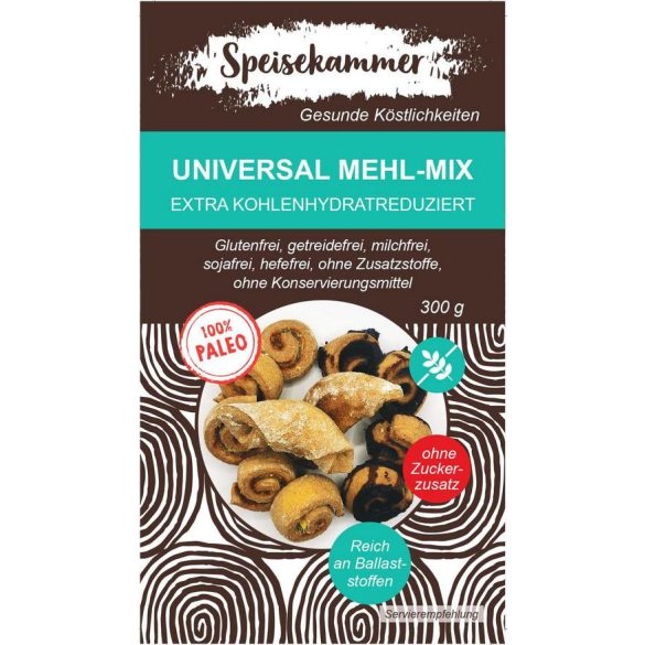 Speisekammer Universal Mehl-Mix 300g EXTRA KOHLENHYDRATREDUZIERTE Backmischung  MHD: 17.01.2025 (paleo, glutenfrei, maisfrei, sojafrei) 