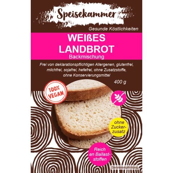 Speisekammer Veganes Hausgemachtes Weißbrot Backmischung